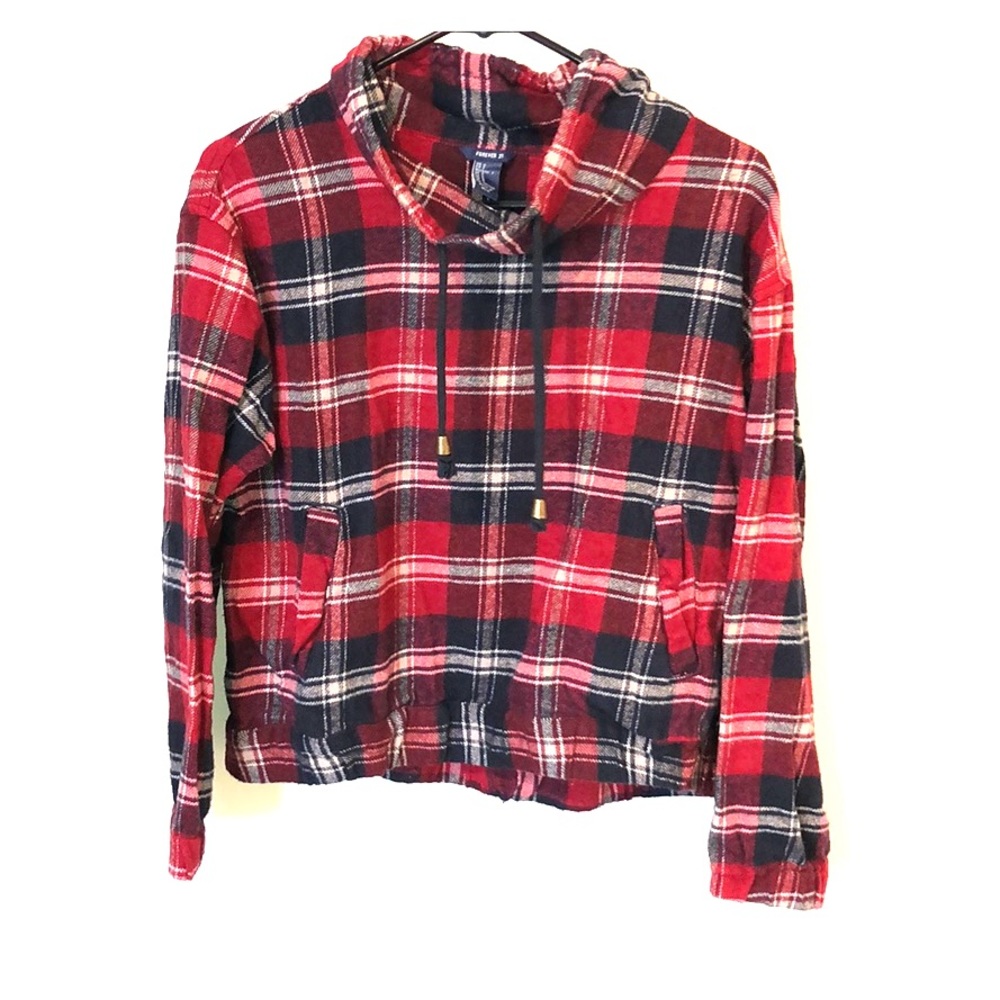 Plaid pullover hoodie